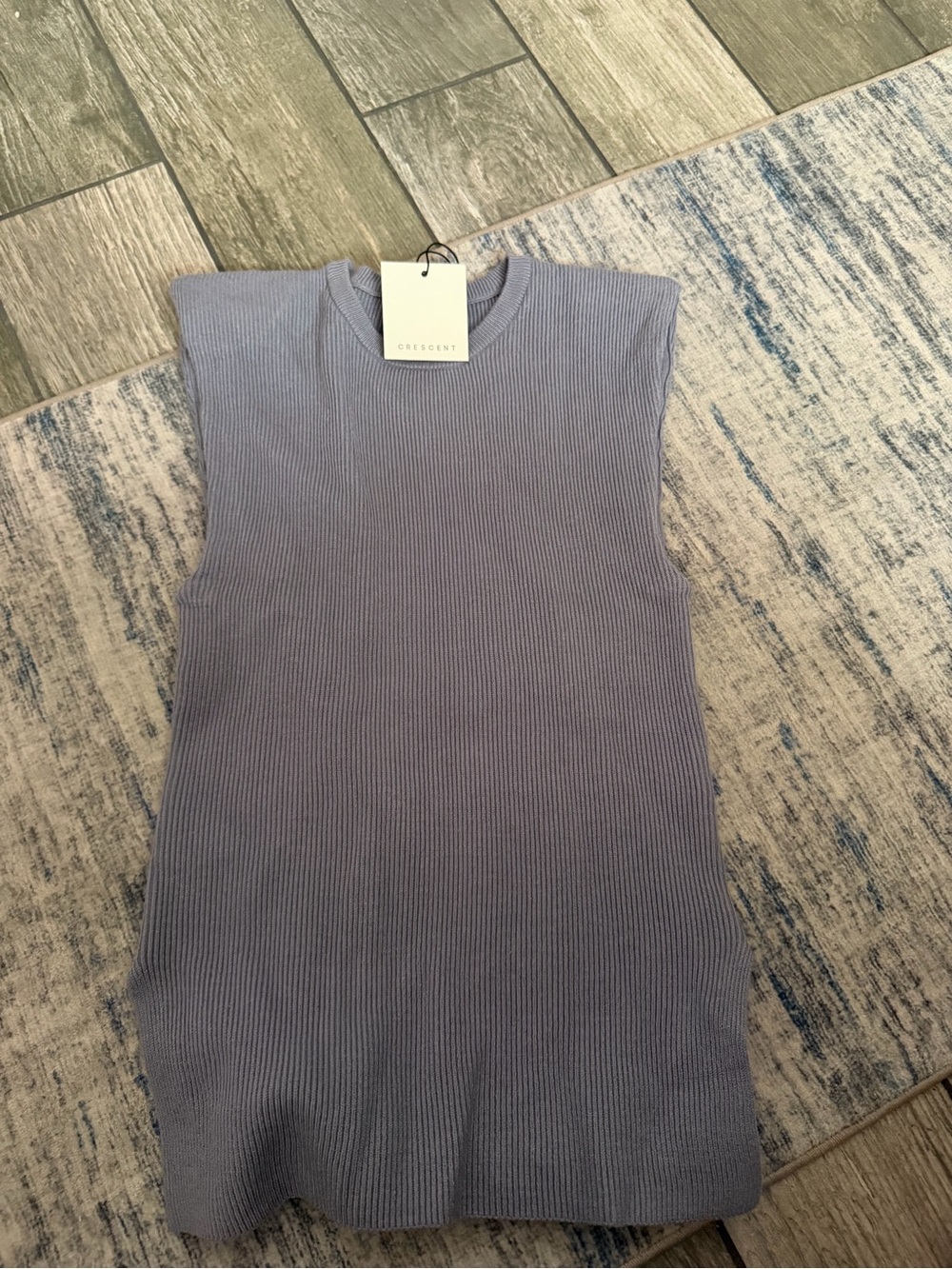 NWT Crescent Ribbed Sweater Tank